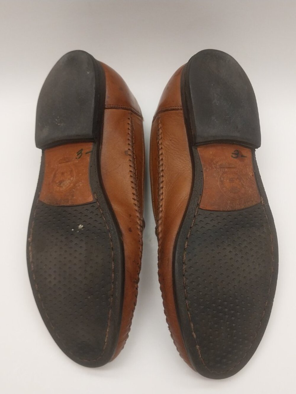 MENS PARAGON LEATHER LOAFERS SIZE 9 - Picture 7 of 13